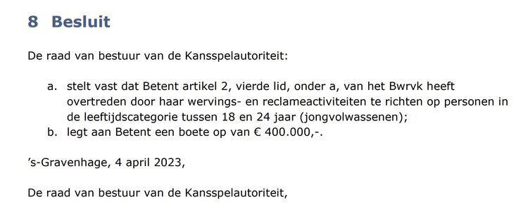 boete bet city