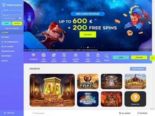 West casino website