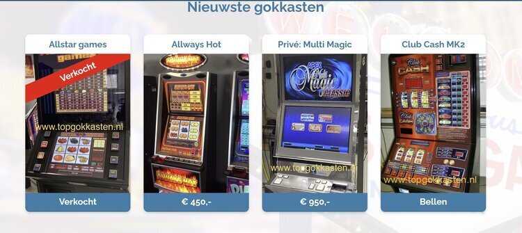 tweedehands fruitautomaat kopen