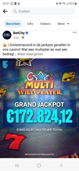 Jackpot bij BetCity