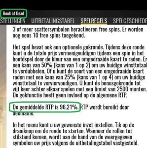 book of dead hoge rtp