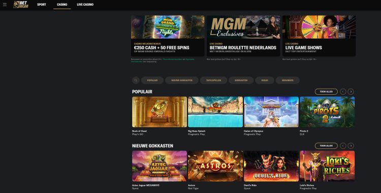 betmgm is live nederland